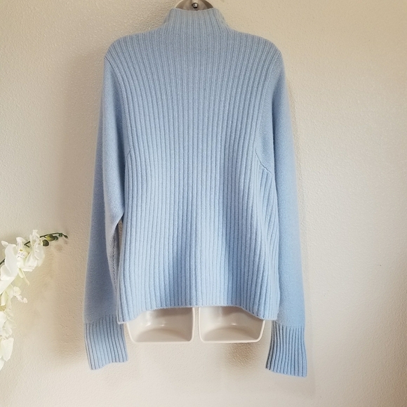 ZARA Zara Mock Neck Cashmere Sweater - Picture 4 of 8